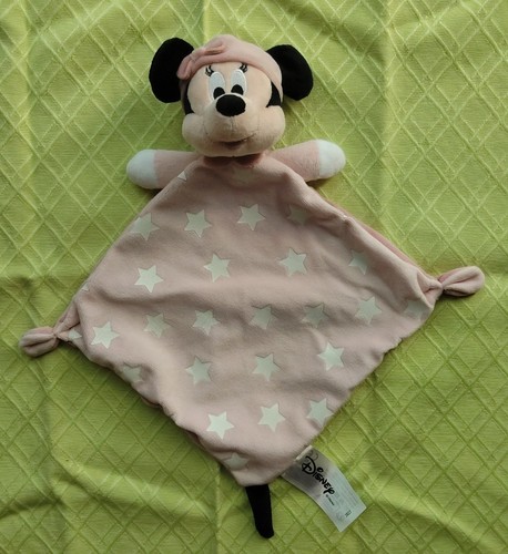 Doudou plat disney minnie - plat, rose