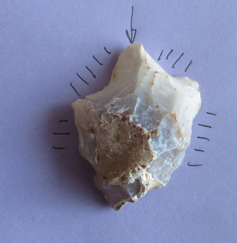 Prehistoire silex taillé - silex,