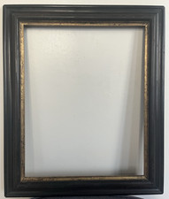 Cadre ancien en bois noirci de style Napoléon III châssis standard 50 cm x 40 cm