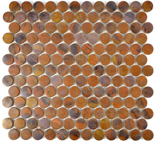 Mosaïque cuivre rond - en,