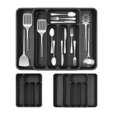 Range Couverts pour Tiroir Cuisine, Rangement Extensible et Ajustable, pour C...