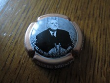 capsule de champagne Pierre MIGNON Charles De Gaulle N°228 or cuivre