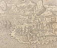 Syrie Marchands transportant des marchandises par chameau André Thevet 1575