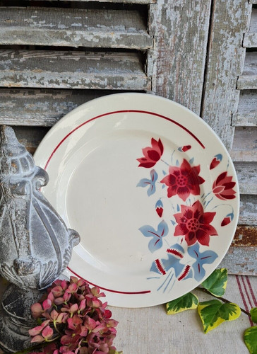 Ancien plat rond badonvillers - ancien,