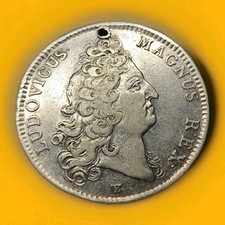 Jeton Pièce Louis XIV secrétaires du roi Argent. Etat Voir Photo