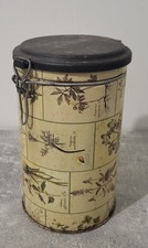 Boîte à Café Vintage en Métal Mivat Italy Hauteur 19cm Diamètre 11cm