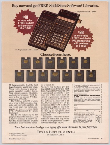 Texas instruments ti59 ti58c - texas,