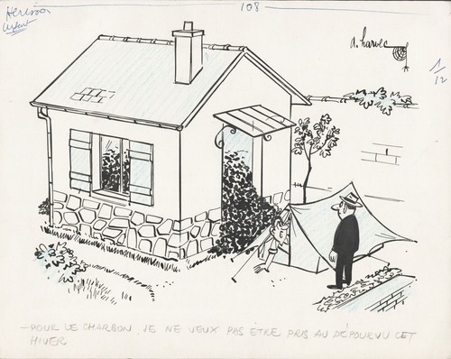 André harwec dessin original - andré,