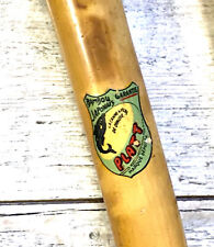 Ancienne Canne à pêche en Bambou japonais marque dépose PLATT 4 parties 503cm