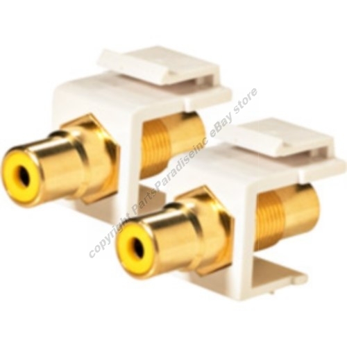 Lot25 yellow rca keystone - yellow,