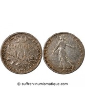 France Semeuse - 50 Centimes Argent - 1910 Paris