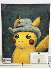 Pokemon Van Gogh Giclée Pikachu 70 x 55 cm Canvas Wall Art NEUF with COA - 24H