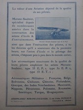 3/1926 PUB AEROPLANE MORANE