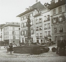 SUISSE Fontaine c1900 Photo
