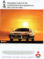 publicité Advertising  1222  1989   Mitsubishi  Motors  Colt Gti  16 s