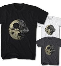 ★T-shirt homme Star Wars étoile de la mort Dark Side of the Moon film neuf DM8215★