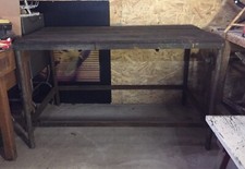 Etabli Table Industrielle Bois Métal L 150 Cm