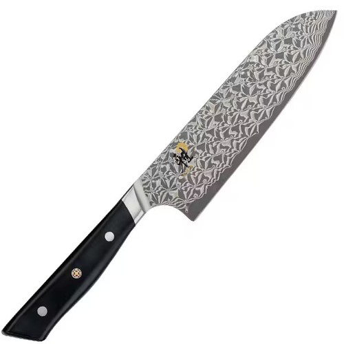 Couteau santoku japonais damas - couteau,