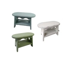 Tabouret ovale en bois pour 