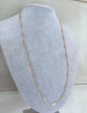 Jolie chaine ancienne or jaune 18 carats - 62 cm - collier maille filigrane