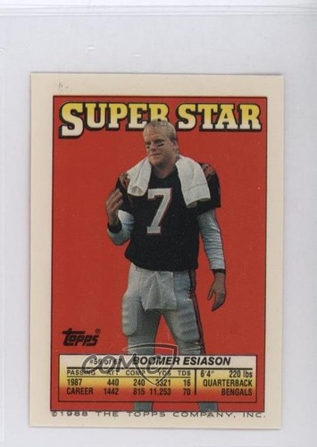 1988 super star sticker - star, back