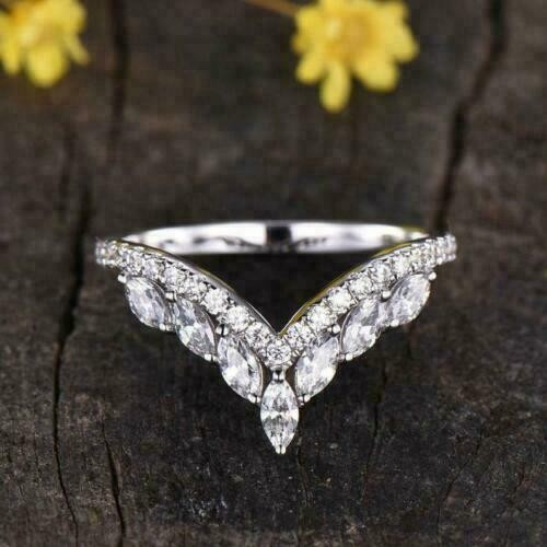 Bague chevron bracelet mariage