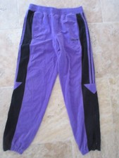 Pantalon ADIDAS peau de pêche vintage années 80 pant sport TREFOIL violet 180 L