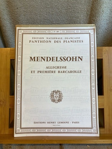 Mendelssohn allégresse 1re - allégresse,