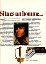 Publicité ancienne lames de rasoir New Wilkinson 1970