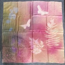 Foulard En Soie Peint À La