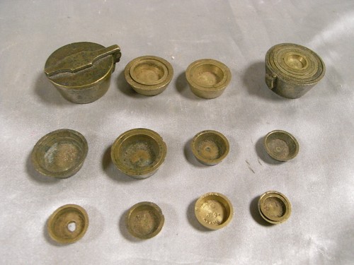 Ancien lot 21 poids - ancien,