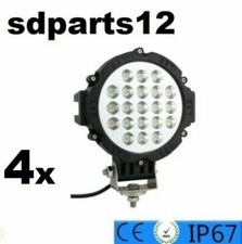 4Pcs LED Lampe de Travail 12/24V Spot 63W Tracteur Châssis Élévateur Chariot