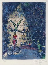 CIRQUE Rppo-REPRODUCTION 50x70cm d'un TABLEAU