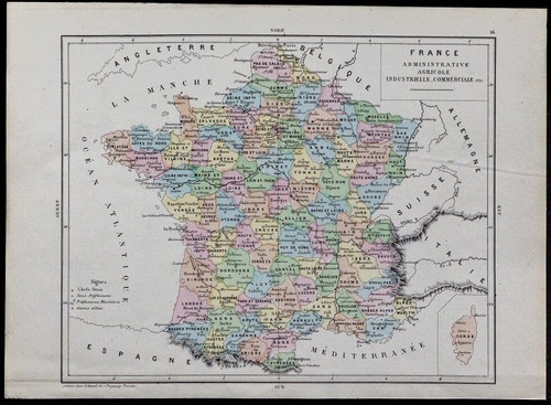 1867 carte géographique - -,