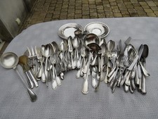 Lot De 8kg de couverts en métal argenté a fondre 