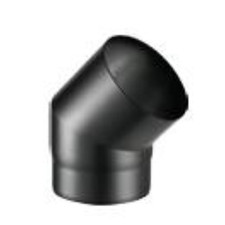 COURBE 45° POUR CONDUIT DE FUMÉE LIGNE BOIS NOIR DIAMÈTRE 120