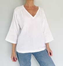 Tunique gaze de coton blanc MASSCOB - Taille M