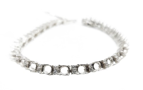 Bracelet monture semi ronde - bracelet, 5
