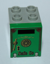 Coffre Lego Box Slot & Door with 'Safe Co' Pattern 4346px5 Set 6755 6764 6765