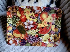 ANCIEN PLATEAU FIBRE DE VERRE FRUIT LOVING COTTON by DELTA GROUP DESIGN ITALY