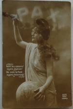   cpa Fantaisie soyez heureux je suis la Paix  Bon Etat 1921