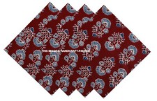 Coton Dîner Serviette Main Bloc Imprimé Cuisine Table Tissu Réutilisable HP