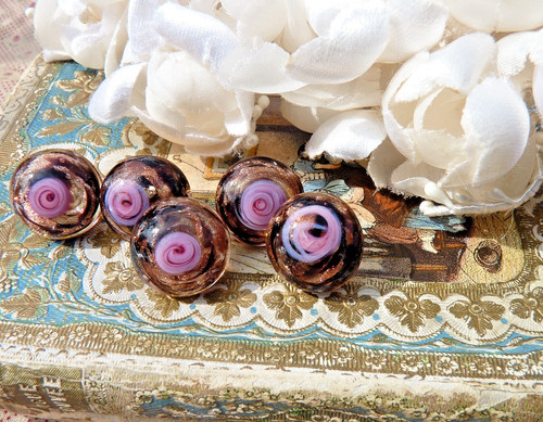 Lot boutons fantaisies - de, 5