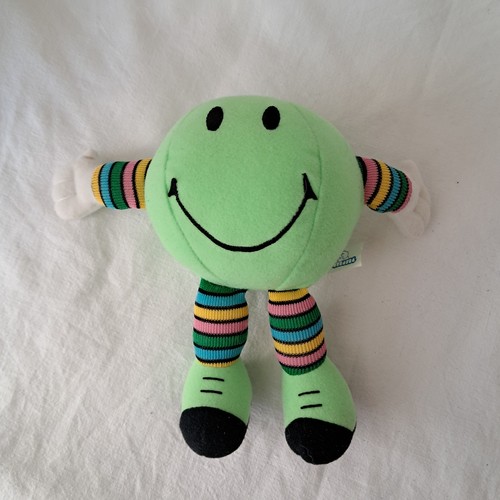 Peluche doudou smiley vert