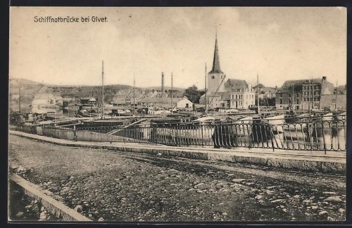 Cpa givet schiffnotbrücke - schiffnotbrücke,