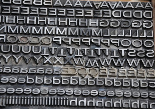 Police caractères grotesk - police, de
