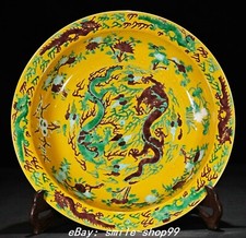 47.6" Kangxi Yellow Glaze