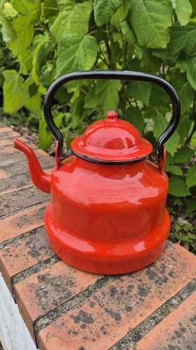 Vintage bouilloire en tôle - vintage,