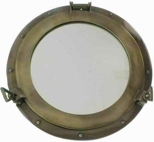 Miroir hublot aluminium - , 12"
