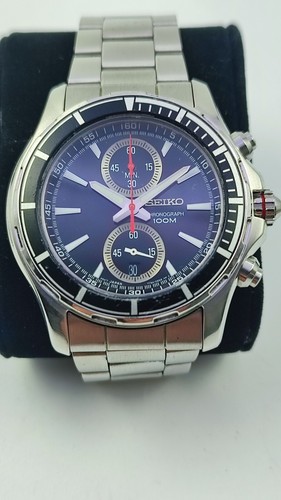 Seiko quartz chronographe 100m - quartz,